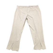 Calvin Klein Dress Pants Womens 20W Beige Crepe Straight Pull On Work Career