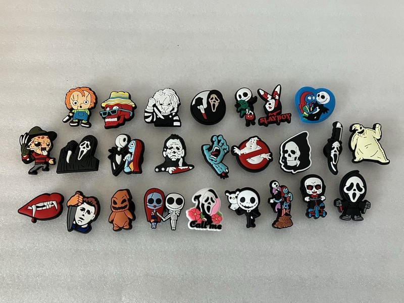 Horror Movie Halloween Croc Shoe Charms Set of 25 NEW Unisex