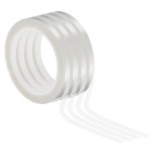 Whiteboard Tape 1/4 inch 4 Pack Transparent Thin Dry Erase for DIY Art