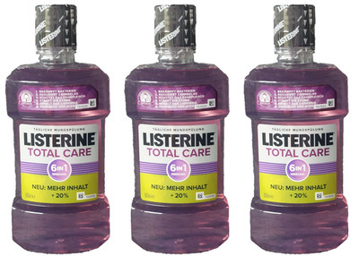 Listerine Total Care 6 in 1, 3er-Pack (3x 600ml)