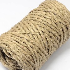75 Feet 5 Ply 5mm Thick Natural Jute Twine String for Gardens and Hemp Ribbon...