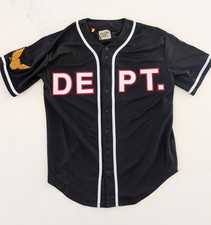 Gallery Dept. Echo Park Baseball Jersey Men’s M Black DEPT Patch Logo #8 Mesh