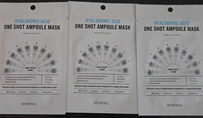 3pc EUNYUL Hyaluronic Acid One Shot Ampiule Mask 