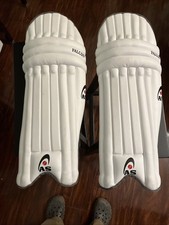 AS Sports Falcon Cricket White Cricket Batting Leg guards Padding adult