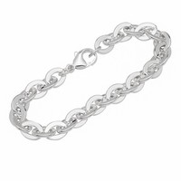 Armband 925 Sterling Silber 22Cm Ankerkette 4 Kant Unisex Armbandkette Massiv