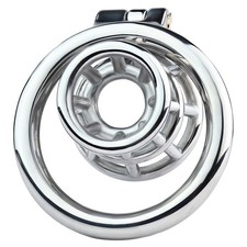 Metal Chastity Cage Lockable Stainless Steel Chastity Cage with Belt For Men