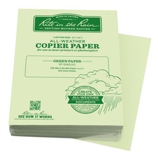 Rite in the Rain Weatherproof Bulk Copier Paper, 8.5" x 11", 20 Green, 500 S...