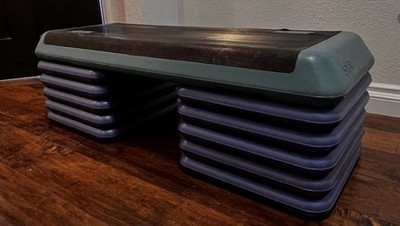 Stackable Risers Professional Aerobic 1 Step w/ 10 Risers   Commercial Grade
