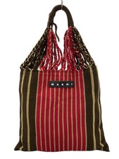 Marni Tote Bag Flower Cafe Amaca BRW a righe usata
