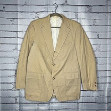 Vintage Robert Kirk Tan Blazer Cable Car Clothiers San Fran Sz 40R Classic Sport