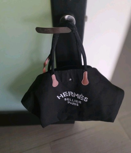Hermes Toile Fourre Tout du Cavalier Tote Carry On Duffle Travel Bag