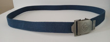 BSA Cub Scout 42  Sz. M/L Blue Uniform Belt and Silver Wolf Buckle Boy Scouts