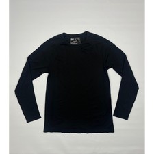 Figs Makato Seamless Long Sleeve Underscrub Mens Small Black Base Layer Top