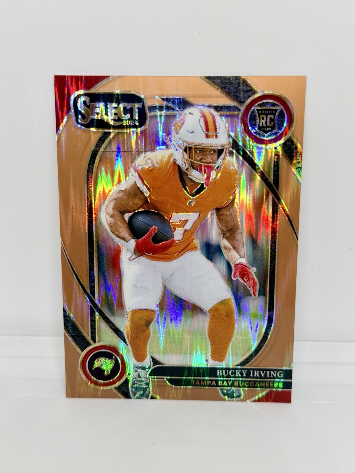 BUCKY IRVING Rookie 2024 Select Copper Shock Prizm /299 Buccaneers RC #239