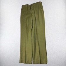 VTG US Army Trousers Men 35x34 M-1951 Korean War Chino Field Wool Pants 50s True