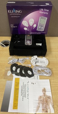 EliXing Electronic Pulse Massager Mini iPro Massager V Tens Unit **NO CHARGER**