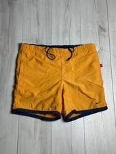 VTG Nike VB Volleyball Shorts Mens sz M Yellow Swim Trunks Mesh Lining