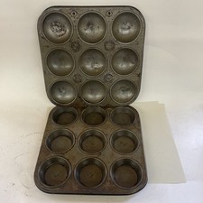 Vintage Ovenex Metall Muffin Tarte Kuchenform...