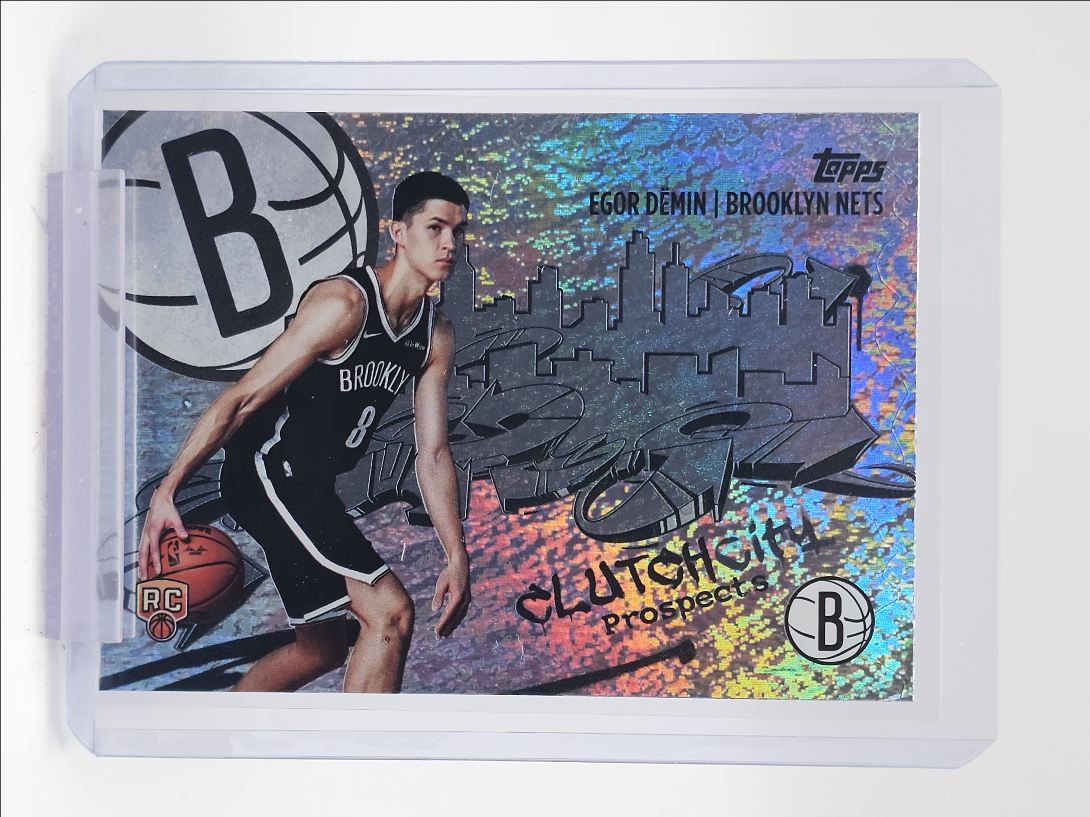 EGOR DEMIN 2025-26 TOPPS CLUTCH CITY PROSPECT ROOKIE HOLOFOIL RC Q0902