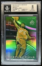 2003-04 Upper Deck Triple Dimensions LeBron James Emerald RC #/100 BGS 8