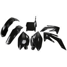 UFO Plastic Kit Set Complete Black Honda CRF250R 2006-2007