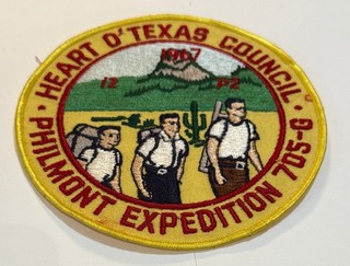 1967 Heart o Texas Philmont Jacket Patch Boy Scout XJ4