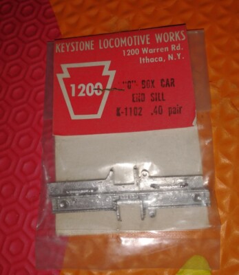 Keystone Locomotive Works #O K-1102 Metal Box Car End Sill .40 Pair New ...