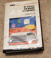 VINTAGE TI-99 4A 24 BASIC PROGRMAS COMPUTER BOOK & CASSETTE SEALED 1983