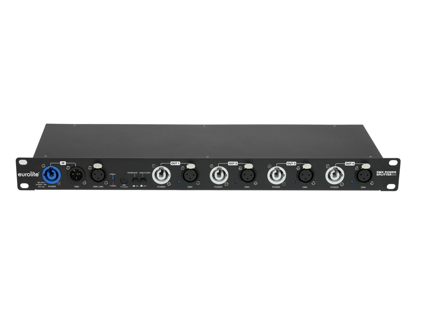 Thumbnail - Eurolite Dmx Power Splitter 4x4 Rdm Power- Und Dmx-splitter