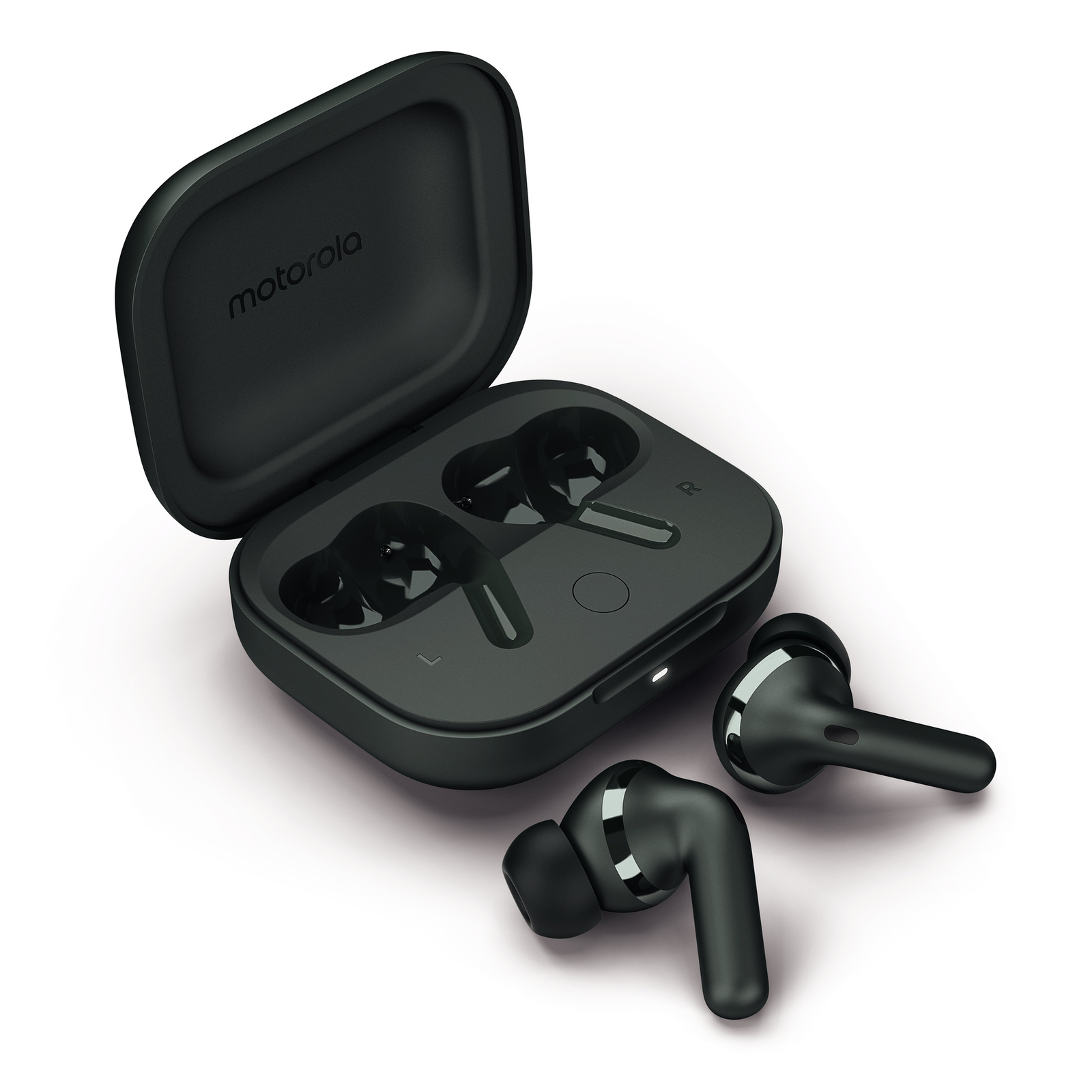 Motorola Moto Buds Plus Kabellose In-ear Kopfhörer Headset Grau Anc
