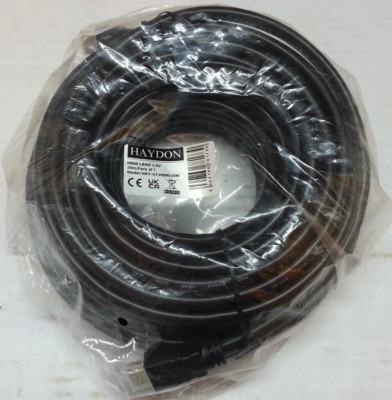 Haydon 20m High Speed HDMI Kabel / Leitung mit Ethernet v2.0 (HAY-V2-HDMI-20M) Tasche