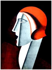 Wall Decor POSTER.Futurism Deco Metropolis.Room art.Interior design.130