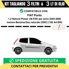 Tagliando per FIAT Punto 1.2 Natural Power 38 kw - 3 Lt di Selenia + 3 Filtri...