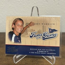 2004 Donruss Leather & Lumber Fans of the Game Abby Wambach Red Sox #FG-4 HS