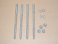Produktbild - 4x Zylinder Stehbolzen M6 x 130mm mit Mutter für Simson Schwalbe KR51/1 S50 SR4-
