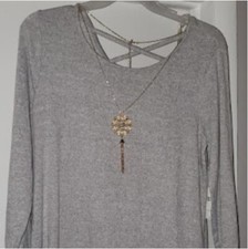 Dress, Brand: just be, Color: Gray, Size: L, Condition: New without tags
