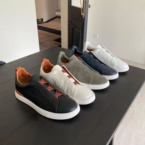 Sneakers uomo pelle traspirante taglia 39-45 - Foto 1 di 30