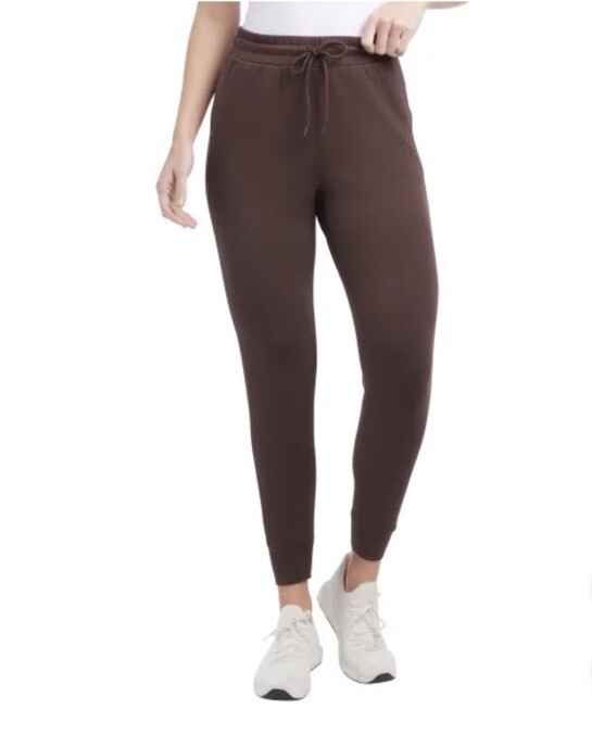 Danskin Women's Scuba Straight Leg Jogger Pants Brown Size Large NWT