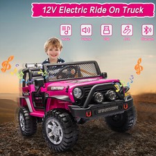 12V Electric Kids Ride On Car Truck Jeep Vehicle Toy 2 Seater w/ Remote Control