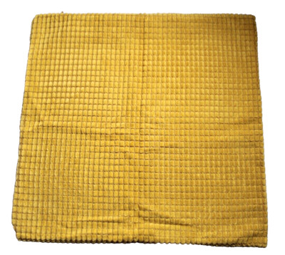 IKEA GULLKLOCKA gold chenille waffle texture 20 x 20'' hidden zipper velvet-y