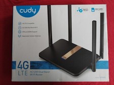 CUDY LT500D AC1200 Dual Band Unlocked 4G LTE 4-Port WiFi Router