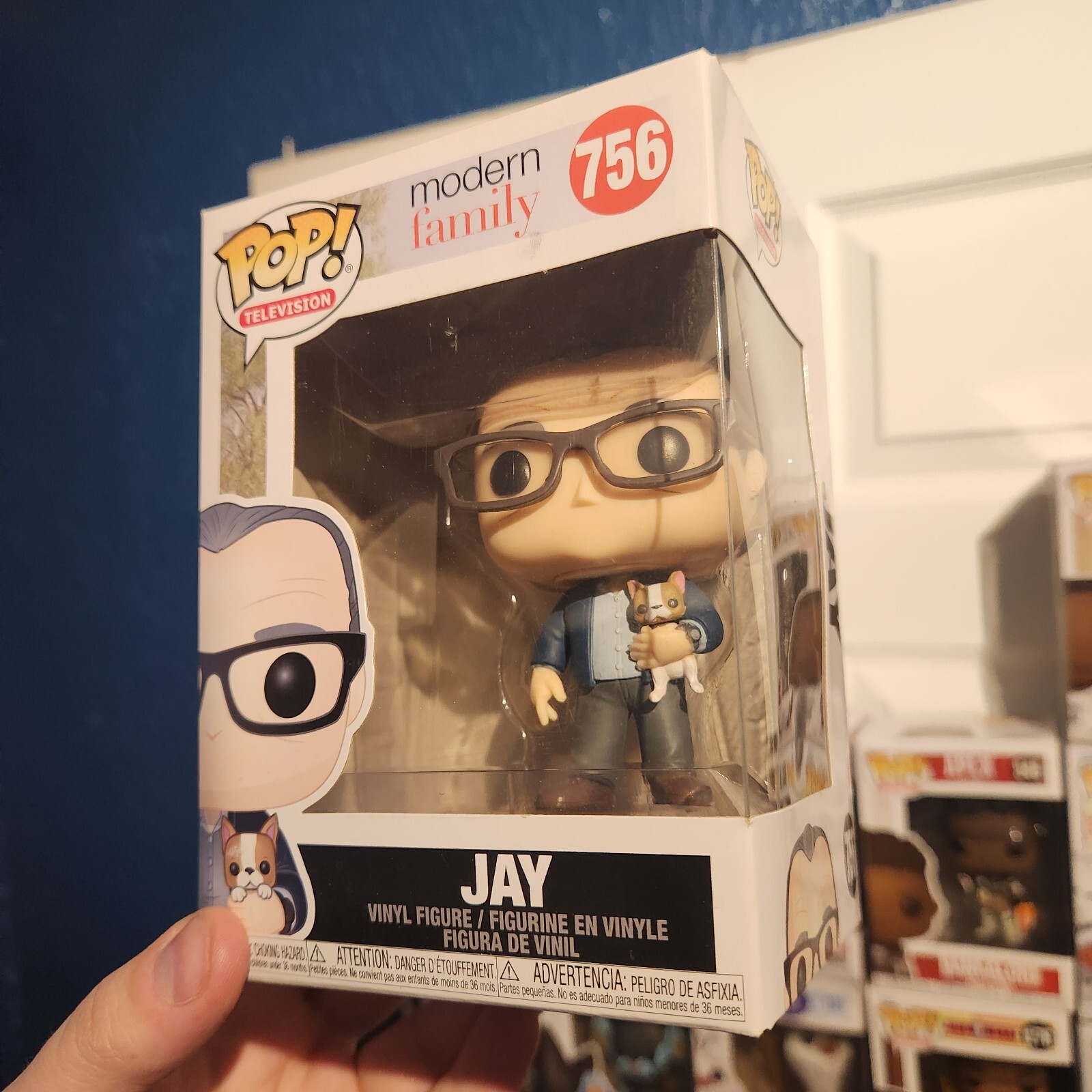 Funko Pop Modern Family Jay #756 With Dog Stella Vinyl Figure