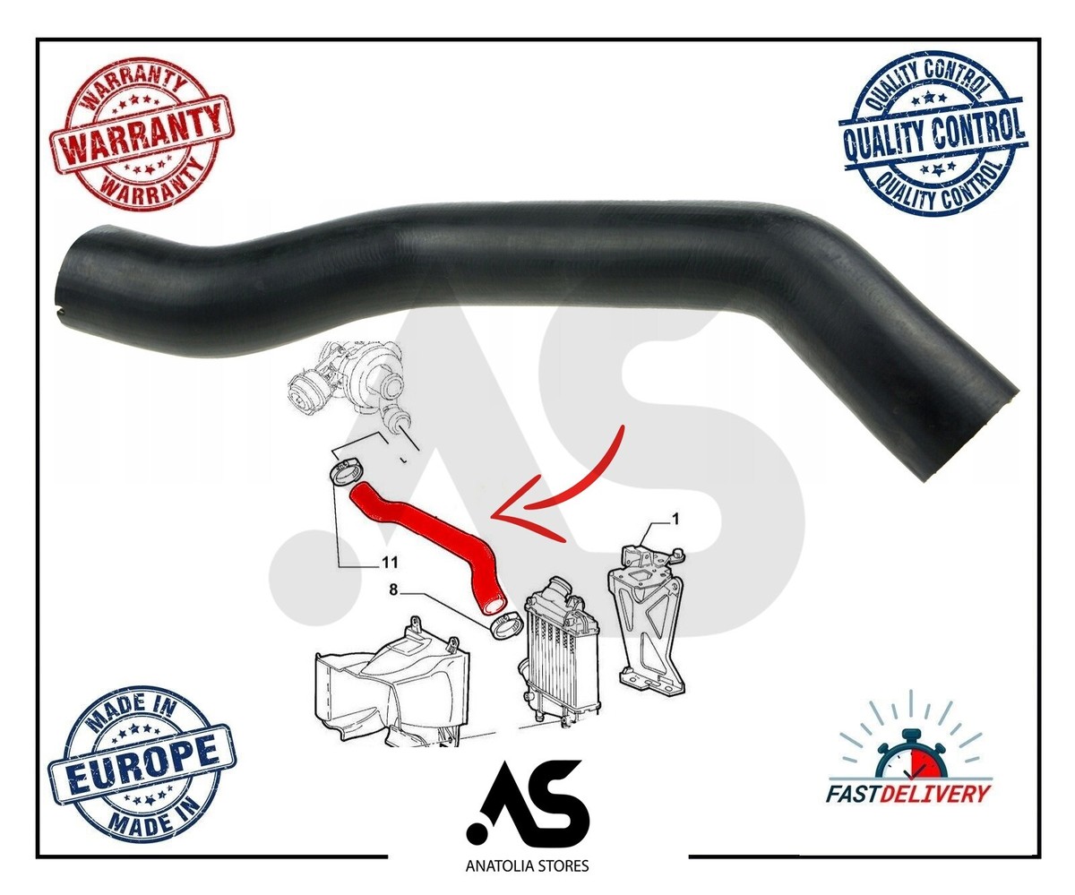 Manicotto Intercooler Per Alfa Romeo 147, 156, GT 1.9 JTD - Ricambio Compatibile, Rinforzato Kevlar - Foto 7