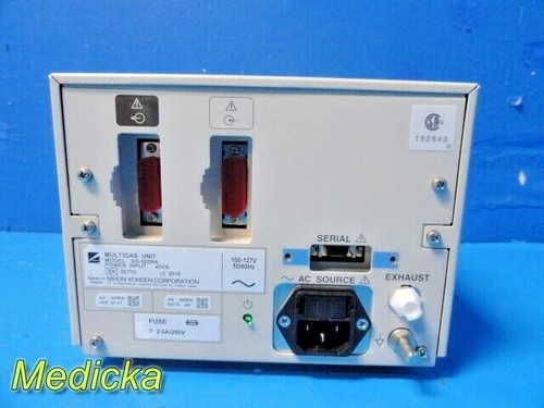 Nihon Kohden AG-920RA 2010 unidad de gas múltiple solamente (sin botella de línea seca) ~ 29446 - Imagen 6 de 12