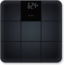 Beurer Bathroom Scale with Sleek Non-Slip Tile Effect Surface GS235 Black Scales