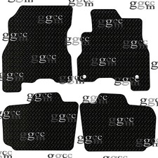 Fits Nissan Leaf 2014 To 2018 Tailored Black Rubber Car Floor Mats Set 2 Clips