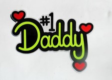 CRAFTECAFE DADDY KID TITLE premade paper piecing scrapbook diecut piece album 3D