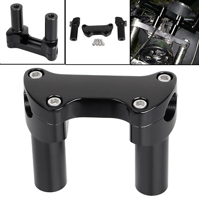 3.5'' Straight Handlebar Riser Top Clamp For Harley Dyna Low Rider Sportster 883