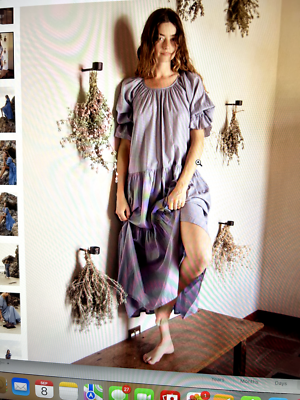 daughters of India Dress Blue XS Cotton Savanna Gown Blue Lagoon | eBay