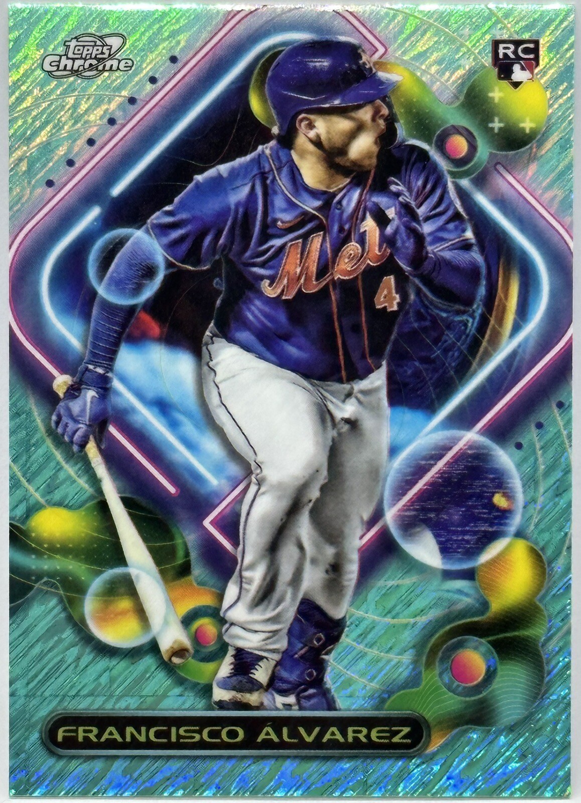 2023 Topps Chrome COSMIC - FRANCISCO ALVAREZ Aqua Equinox Refractor RC #175/199